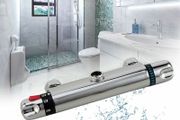 Modern Thermostatic Bar Shower Mixer Valve Tap Chrome Bottom 3/4" Outlet