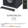 Alpine SWE-815 active subwoofer 8 inch 100W RMS  2 months old. Image 5