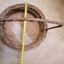 Basket with handle, woven wicker Image 2