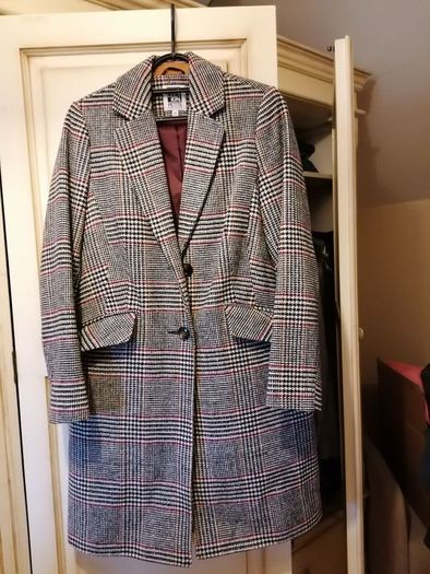 ladies check coat UK 10