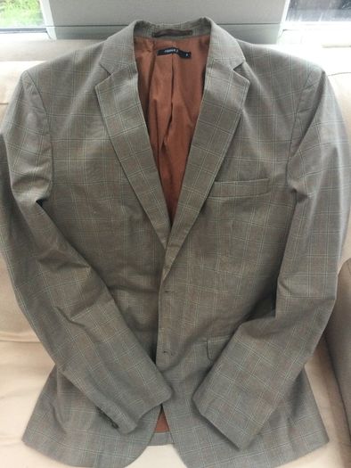 Filippa k mens check jacket fitted size 50 medium Swedish designer