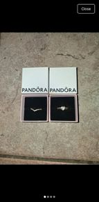 Gold Pandora rings