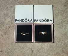 Gold Pandora rings
