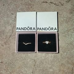 Gold Pandora rings