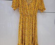 Midi Yellow Tea Dress
