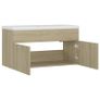 Sink Cabinet with Built-in Basin Sonoma Oak Chipboard Image 5