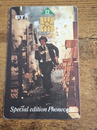 UK BT 2GBP Phonecard "GoldenEye 007", used, 1997, Special Edition No 4 of 6 - free standard postage