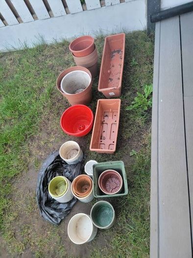 assorted pots