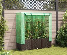 Raised Garden Bed with Greenhouse Cover