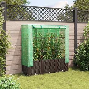 Raised Garden Bed with Greenhouse Cover