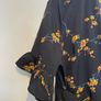 Pretty Little Thing black floral corset dress size 16 - New Image 4