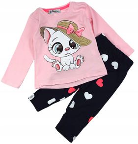 Girls clothing sets cat