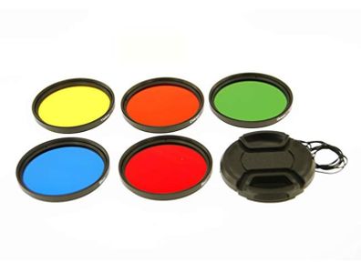 58mm Colour 5 Piece Camera Filter Kit with Case