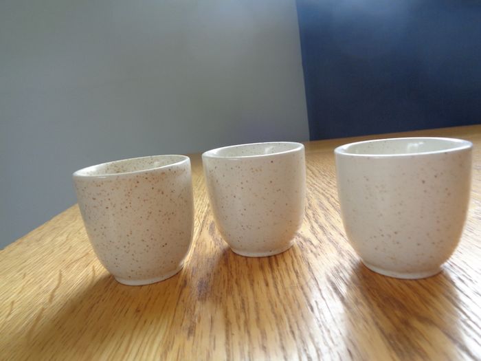 Vintage Pottery Egg Cups x 3 for Sale