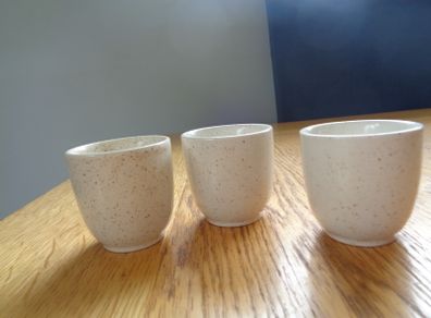 Vintage Pottery Egg Cups x 3 for Sale