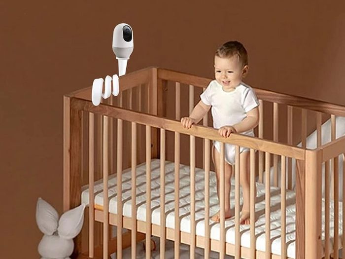 Baby Monitor Holder Compatible with Nooie IPC100 360-degree Baby Monitor Stand Compatible with Hellobaby HB65/HB66 Baby Monitor