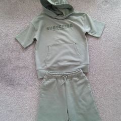 NEW. boy's tracksuit /t-shirt+shorts/kit .age10