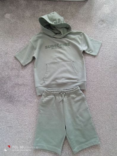 NEW. boy's tracksuit /t-shirt+shorts/kit .age10