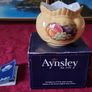 New In Box Aynsley Orchard Gold Bone China Windsor Rose Bowl Made in England Image 2
