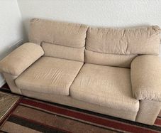 3 seater sofa and 2 armchairs with storage in arms