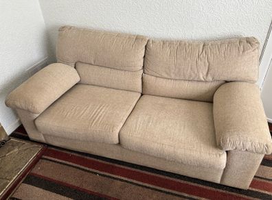 3 seater sofa and 2 armchairs with storage in arms