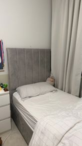 single bed grey