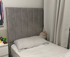 single bed grey