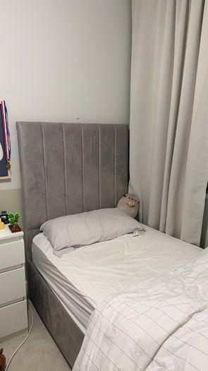 single bed grey
