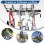 Bike Storage Rack Garage Wall Mount Hanger for Bicycles and Helmets, Heavy Duty Tools Storage Hooks Adjustable Home Space Saving (FREE POSTAGE) Image 5