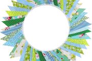 15M/50ft Fabric Bunting Flag 48 Pieces Vintage Cotton Floral Fabric Bunting Outdoor Waterproof Reusable Festival Flags for Baby Shower Party Christmas Birthday Garden Decorations (FREE POSTAGE)