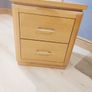 solid oak side locker lamp stand Image 2
