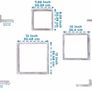 Rustic Wall Mounted Square Shaped Floating Shelves Set of 7, 3 Square Shelves and 4 Rectangle Shaped Rustic Shelves, Screws and Anchors Included (MULTIPLE COLOURS) Image 6