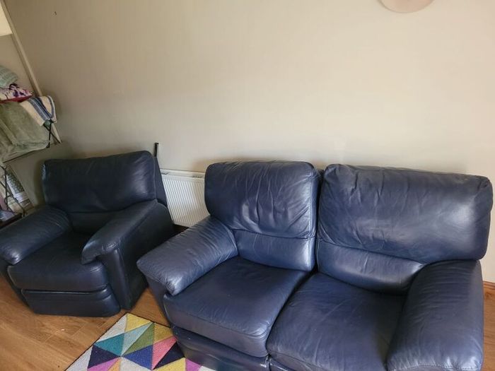 Leather Recliner - 2 seater and 1 seater set