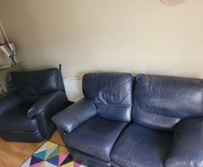 Leather Recliner - 2 seater and 1 seater set