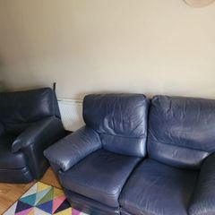 Leather Recliner - 2 seater and 1 seater set