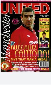 Man Utd 'UNITED' official magazines 1995-96