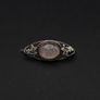 Vintage 925 Silver Rose Quartz Brooch Image 10