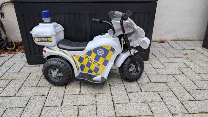 Kids Police Motorcycle 3-Wheeled Electric Ride-On Trike
