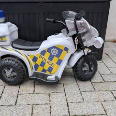 Kids Police Motorcycle 3-Wheeled Electric Ride-On Trike