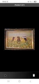 oil on board painting