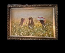 oil on board painting