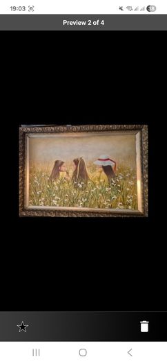 oil on board painting