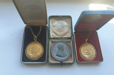 Original Papal Commemorative Medals (3)