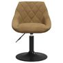 Swivel Dining Chairs 2 pcs Faux leather Brown 46 x 44 x 77.5 cm Image 5