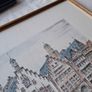 Original Friedrich Gortitz Signed Coloured Etching Frankfurt Image 3
