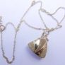 Vintage Solid 9K Gold 375 Pendant Necklace length 18" - 4,07g Image 9