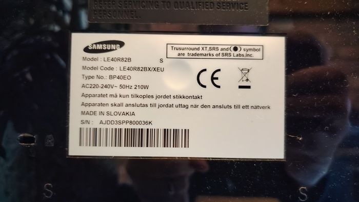 Free Samsung 40" TV