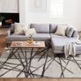 MULTIPLE SIZES AVAILABLE | Living Room Large Modern Soft Area Rugs Modern Simple Style Short Pile Beige pattern Carpet for Living Room Bedroom(80 x 120 cm, Beige) Image 3