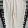 trousers Bnwt Zara cream wide leg trousers medium modal fabric Image 10