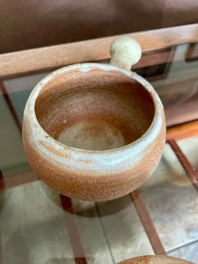 Rare Youghal Irish Studio Pottery Soup Bowls with Handles Japandi